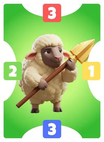 Baa-Baa: north 3, east 1, south 3, west 2, green frame