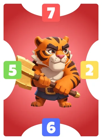 Stripes: north 7, east 2, south 6, west 5, red frame