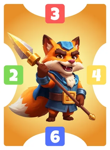 Amber: north 3, east 4, south 6, west 2, orange frame