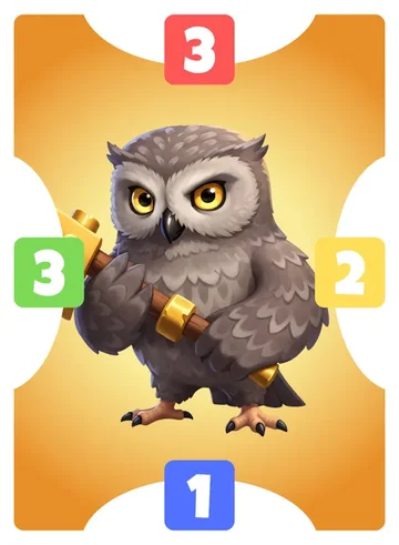 Snowl: north 3, east 2, south 1, west 3, orange frame