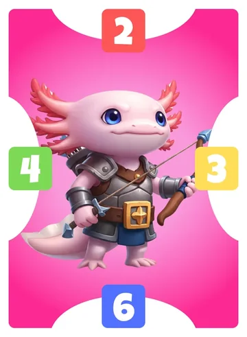 Cupid: north 2, east 3, south 6, west 4, pink frame