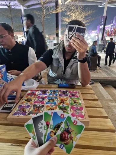 The physical edition, played at night