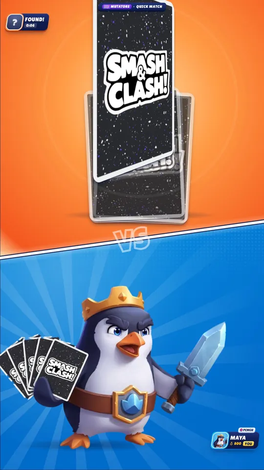 Quick match found, on a phone.